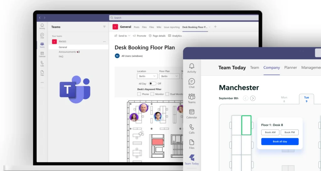 Desk booking system