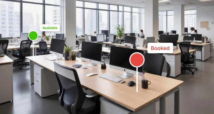 Desk booking solution