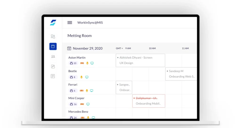 Meeting room booking management