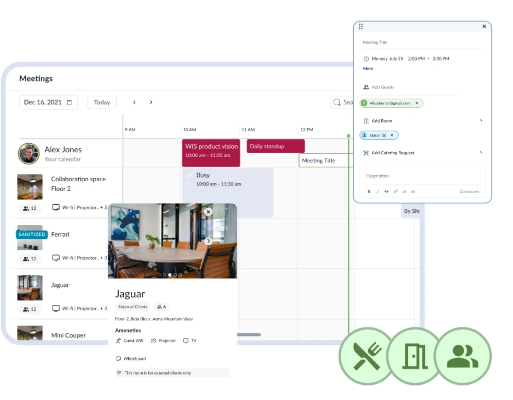 Preview of WorkInSync's Meeting Room Booking Software